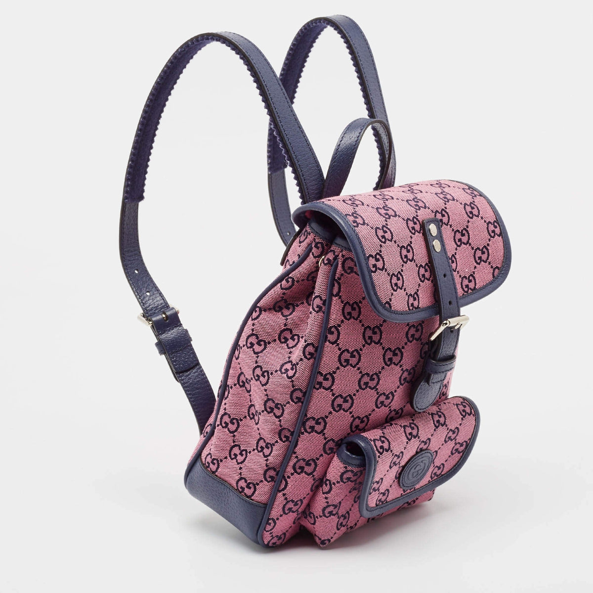 Gucci GG Canvas Backpack – Soft Pink