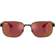 Ray Ban Women Irregular Frame Deep Black Sunglasses