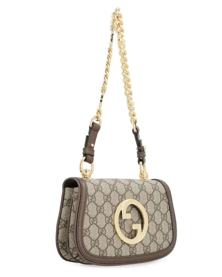 Gucci Blondie Mini GG Supreme Canvas Shoulder Bag – Beige