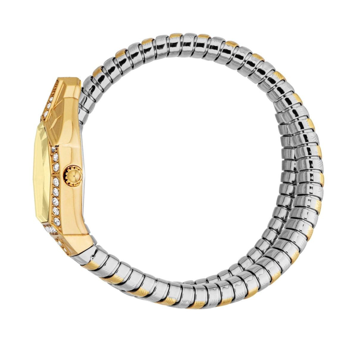 Just Cavalli Ornato Gold Dial Two Tone Steel Strap Watch for Women - JC1L303M0055