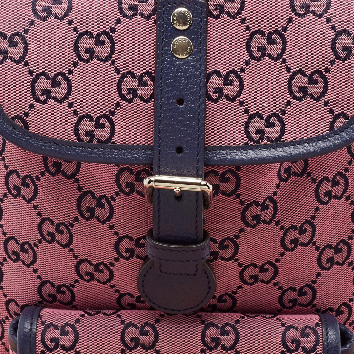 Gucci GG Canvas Backpack – Soft Pink