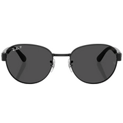 Ray Ban Women Square Frame Shiny Coal Black Sunglasses