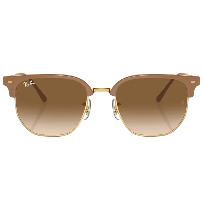 Ray Ban Women Irregular Frame Polished Beige On Gold Sunglasses