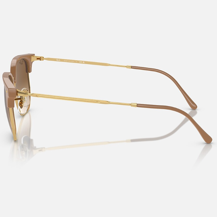 Ray Ban Women Irregular Frame Polished Beige On Gold Sunglasses