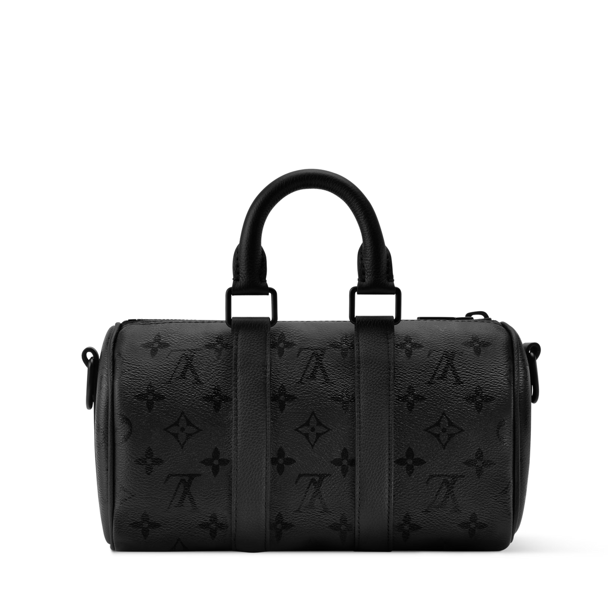Louis Vuitton Monogram Midnight Canvas Keepall Bandoulière 25 Duffle Bag – Black