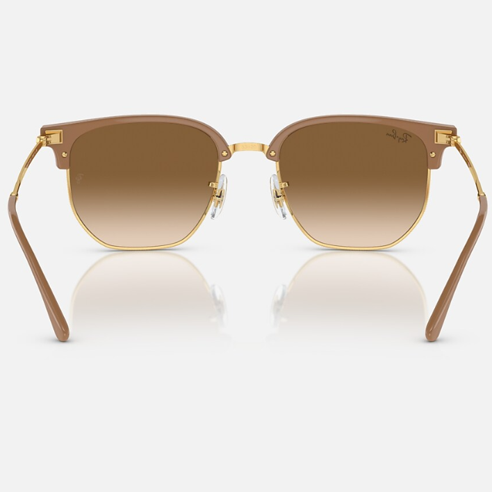 Ray Ban Women Irregular Frame Polished Beige On Gold Sunglasses
