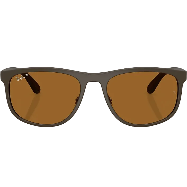 Ray Ban Women Square Frame Sand Brown Sunglasses
