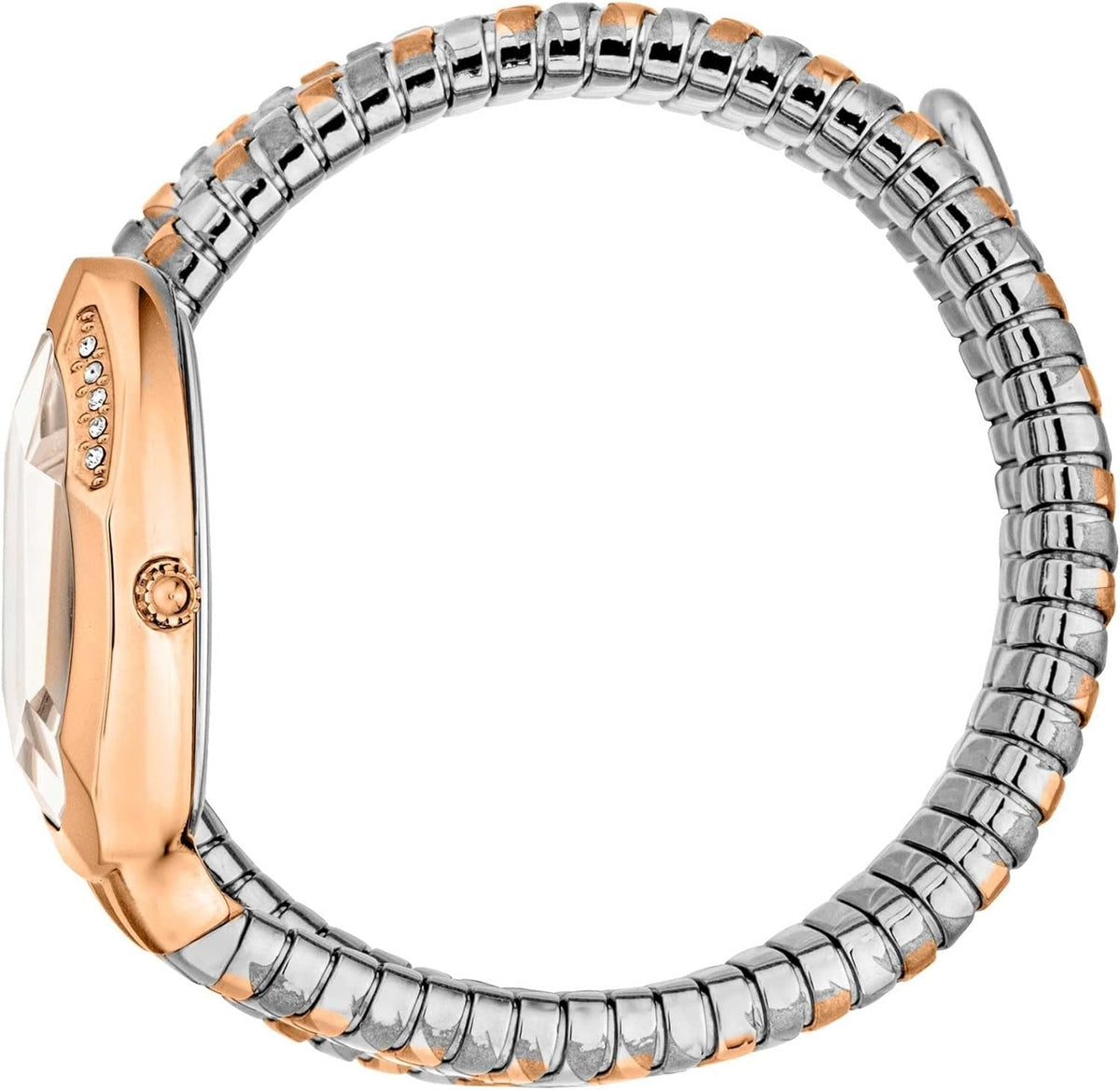 Just Cavalli Taglio Silver Dial Two Tone Steel Strap Watch for Women - JC1L226M0065