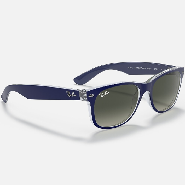 Ray Ban Women Square Frame Matte Blue Sunglasses