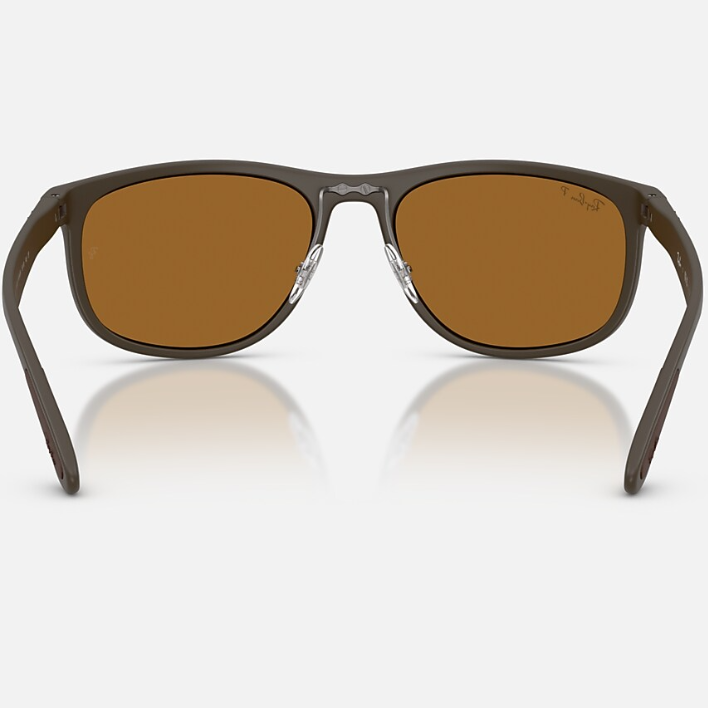 Ray Ban Women Square Frame Sand Brown Sunglasses