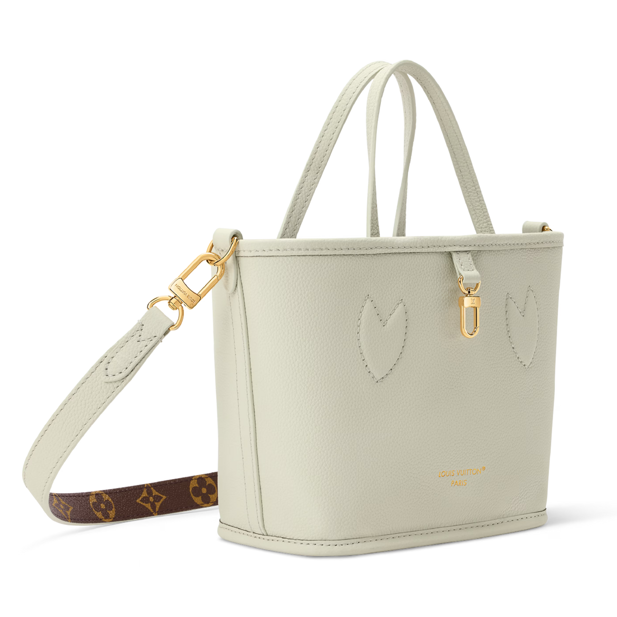 Louis Vuitton Monogram Celadon Neverfull Bandoulière Inside Out BB Handbag – Beige