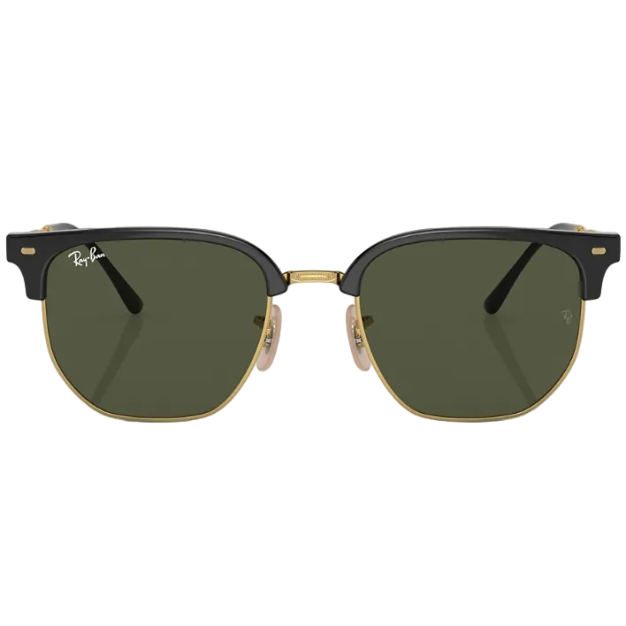 Ray Ban Women Irregular Frame Shiny Black Sunglasses