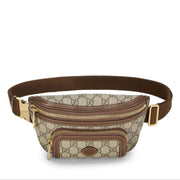 Gucci Interlocking GG Supreme Canvas Belt Bag – Beige & Brown