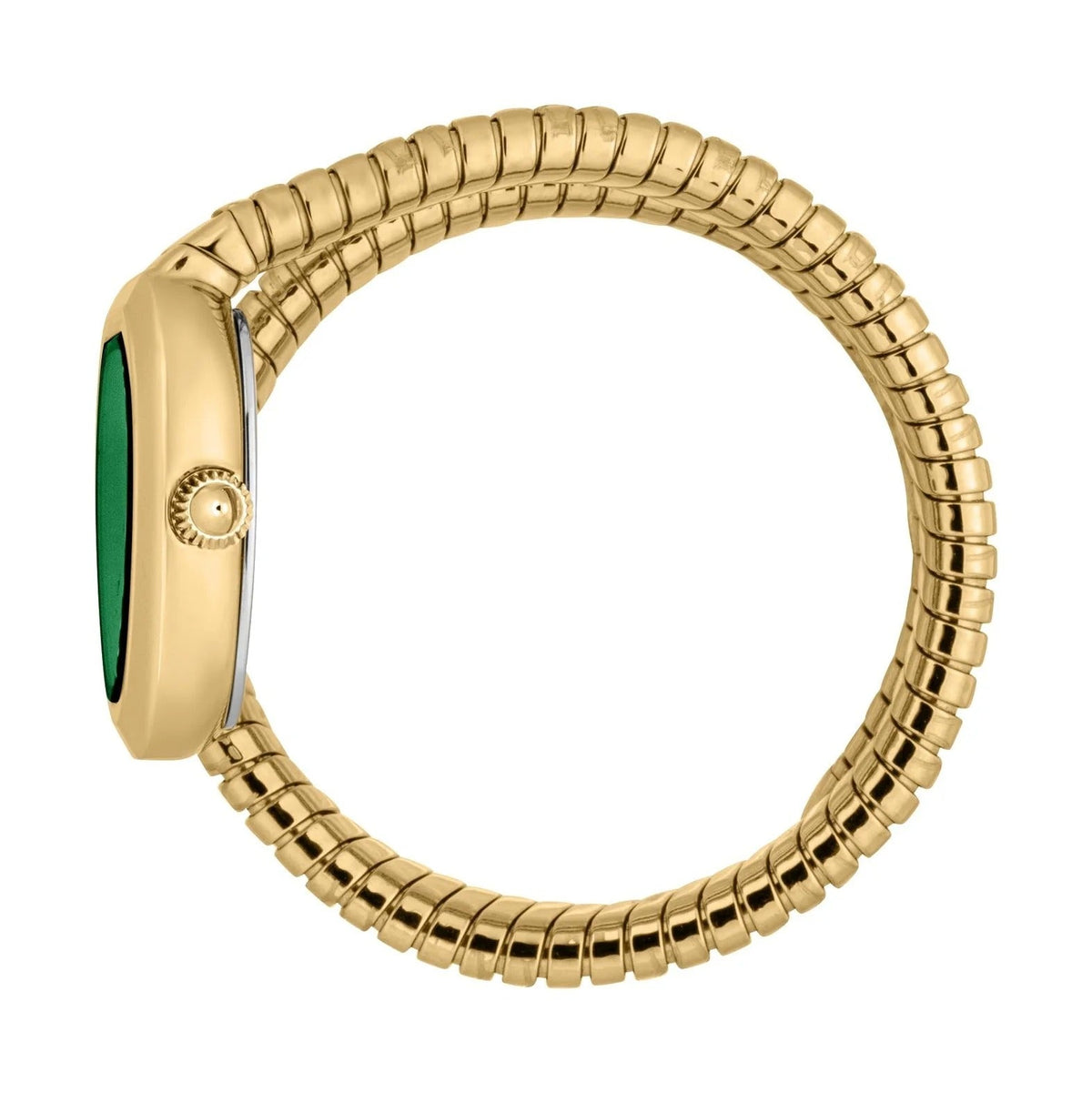 Just Cavalli Aversa Green Dial Gold Steel Strap Watch for Women - JC1L222M0035
