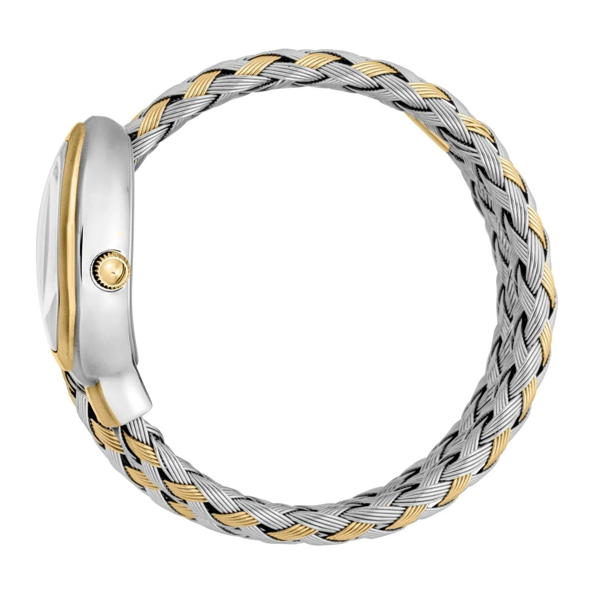 Just Cavalli Novara Mother of Pearl Dial Two Tone Steel Strap Watch for Women - JC1L264M0055
