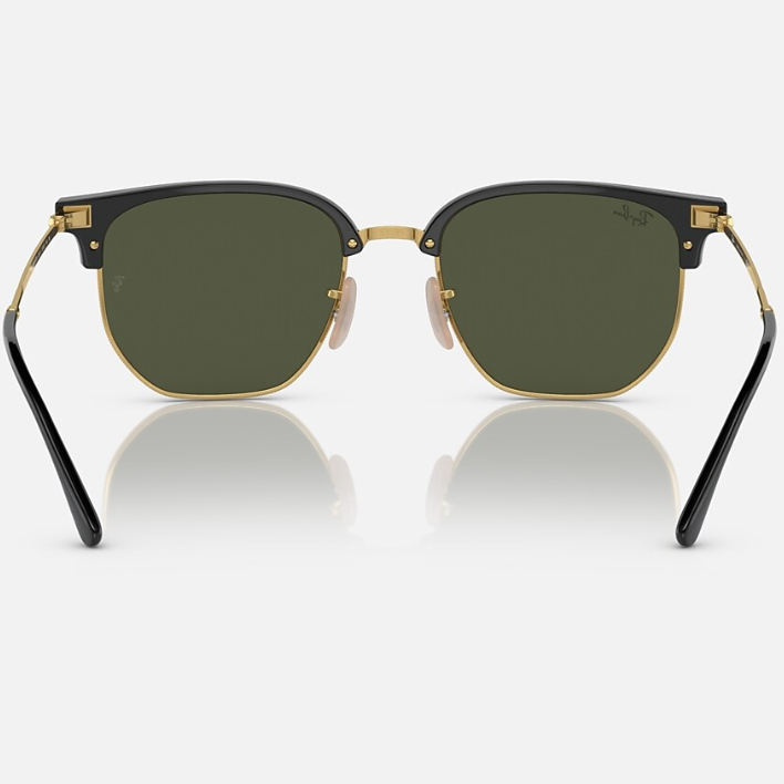Ray Ban Women Irregular Frame Shiny Black Sunglasses