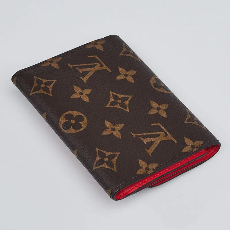 Louis Vuitton Coquelicot Monogram Compact Wallet - Brown