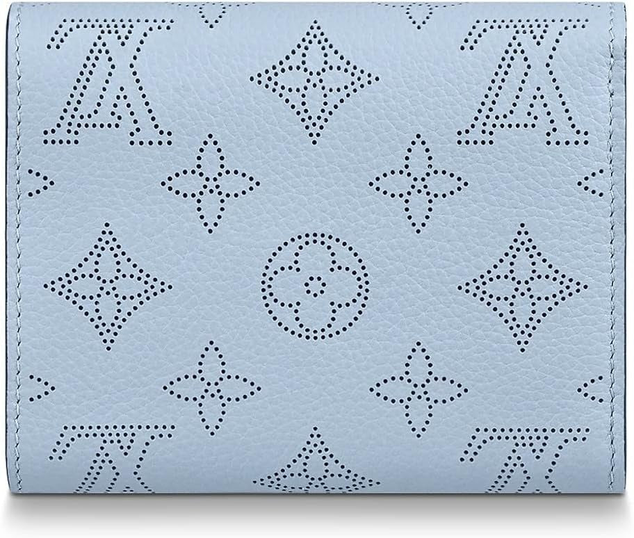 Louis Vuitton Mahina Leather Compact Iris Wallet - Blue