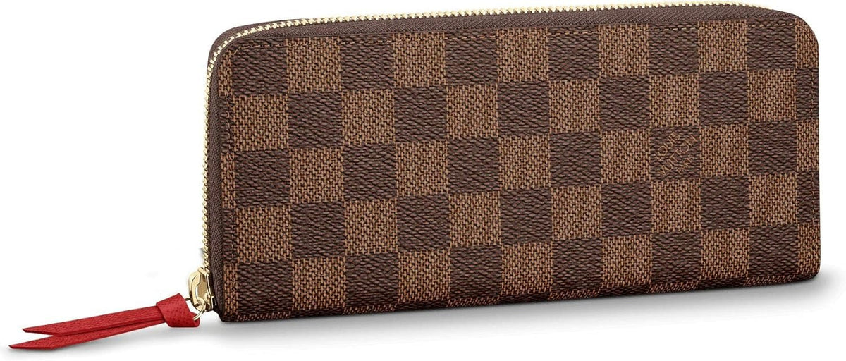 Louis Vuitton Damier Ebene Canvas Clémence Wallet - Brown