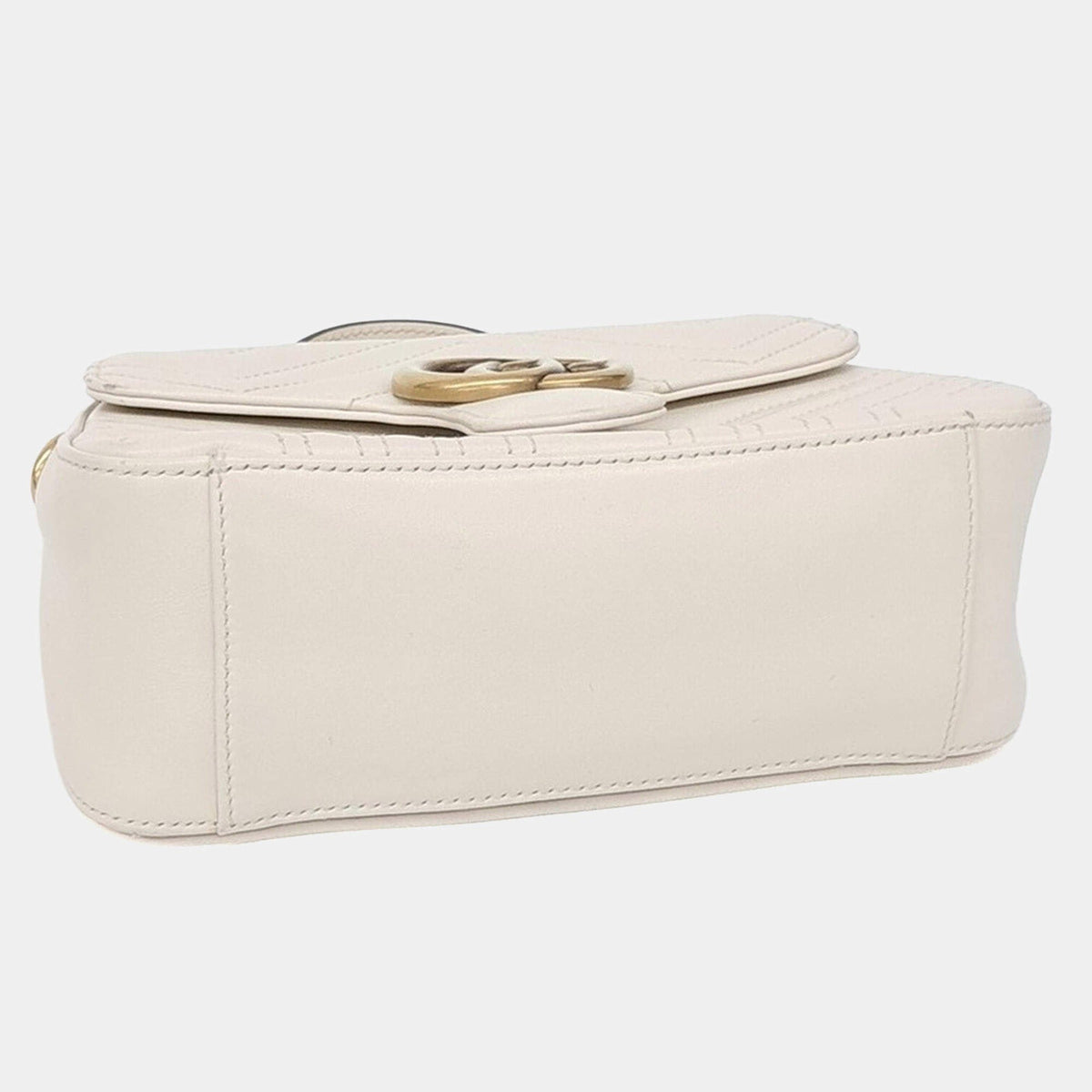 Gucci GG Marmont Top Handle Bag - White