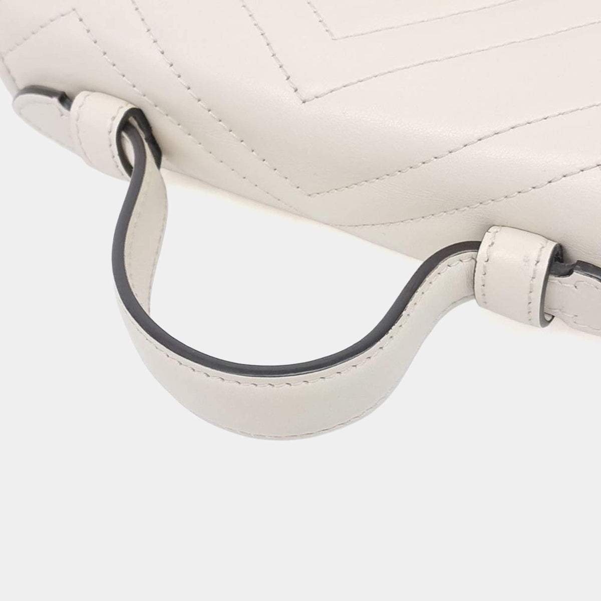 Gucci GG Marmont Top Handle Bag - White