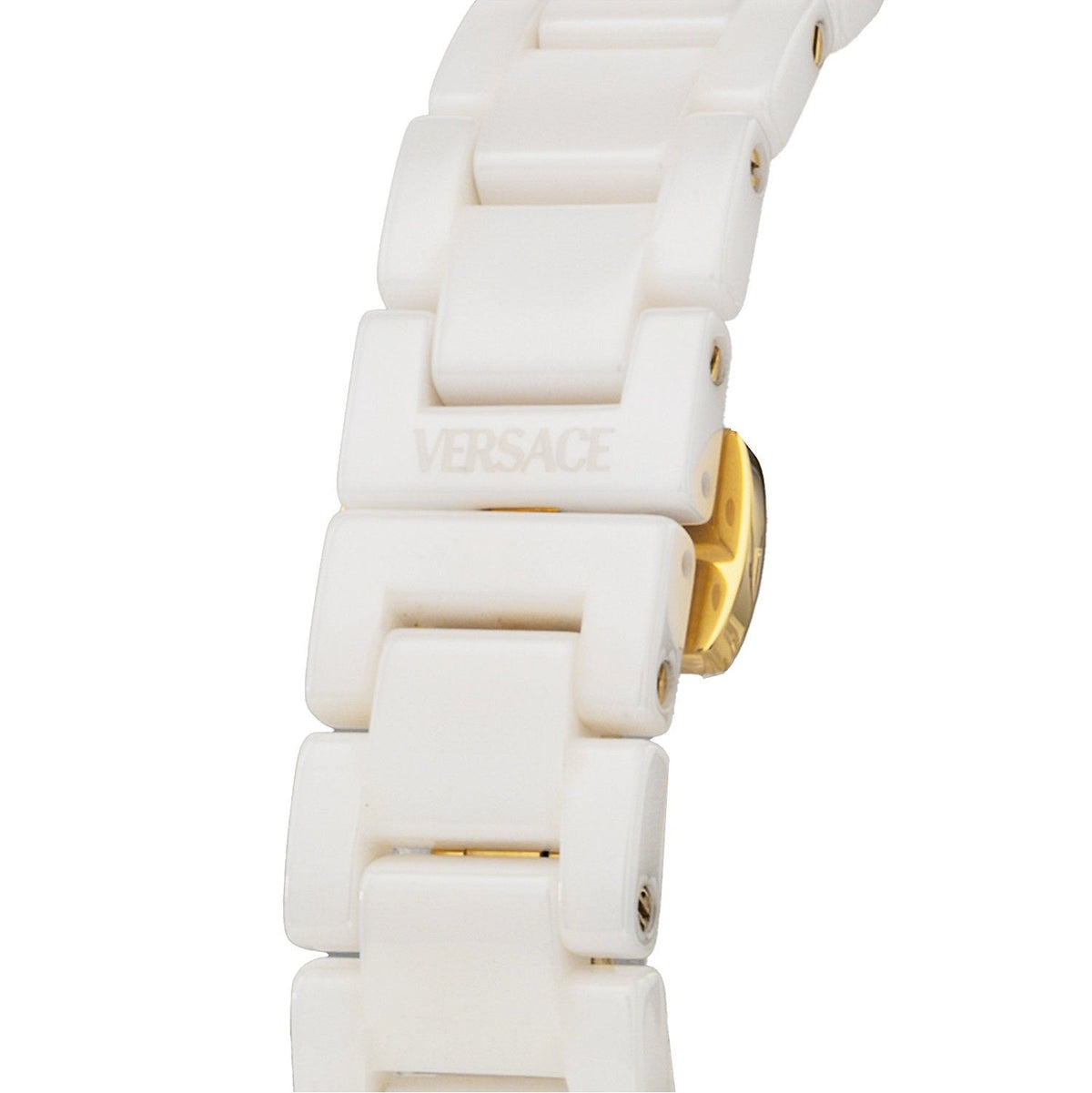 Versace DV One Mini White Dial White Ceramic Dial Watch for Women - VE9F00224