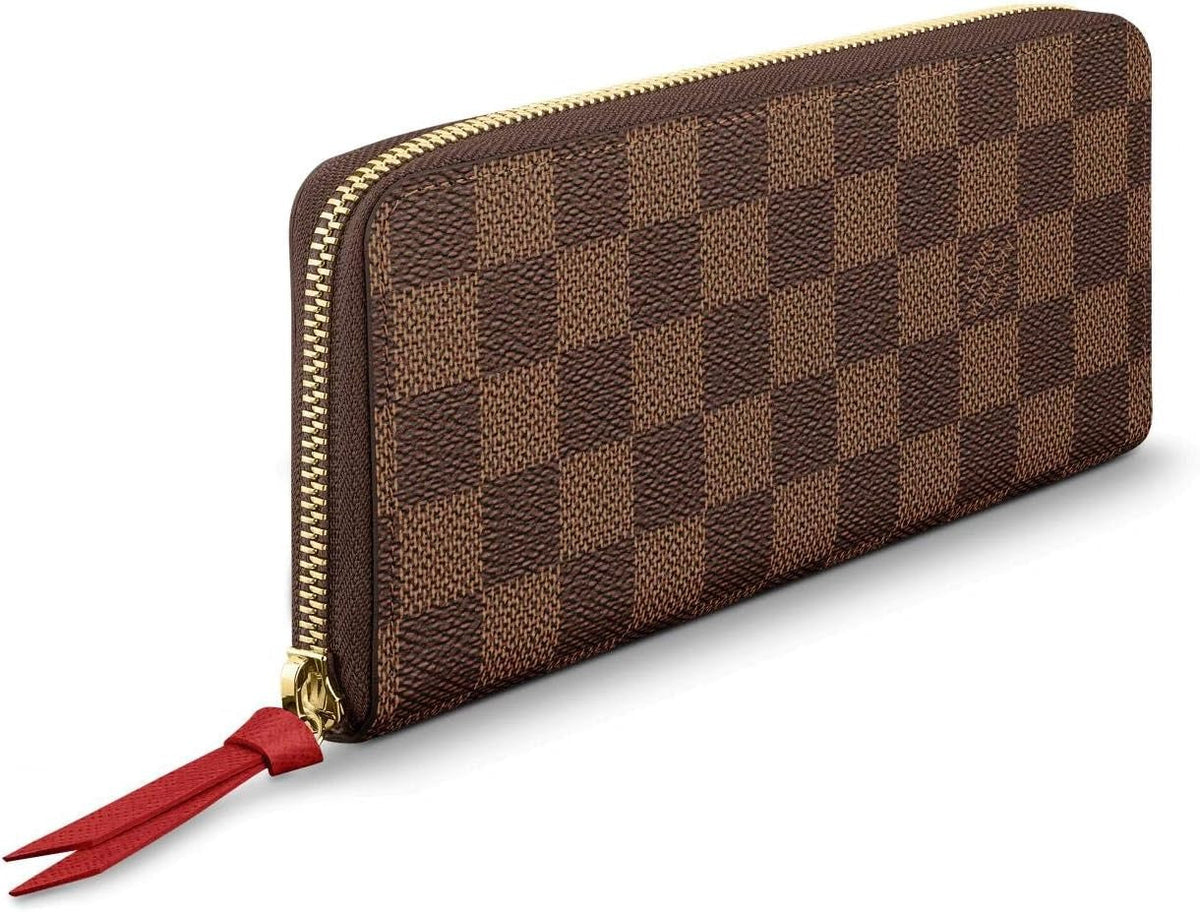 Louis Vuitton Damier Ebene Canvas Clémence Wallet - Brown