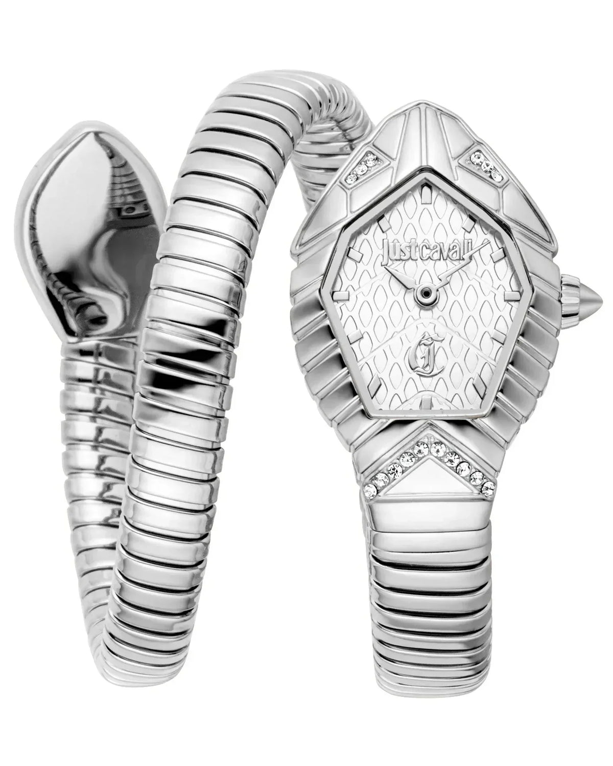 Just Cavalli Speranza Silver Dial Silver Steel Strap Watch for Women - JC1L356M0015