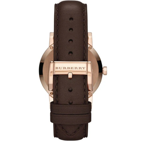 Burberry Classic Quartz Brown Dial Brown Leather Strap Watch for Men - BU9013