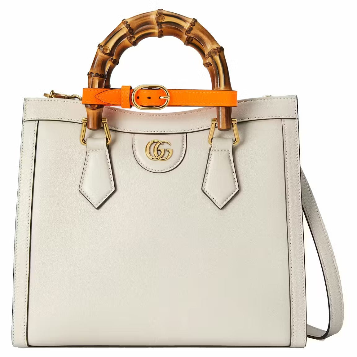 Gucci Diana Medium Tote Bag – White