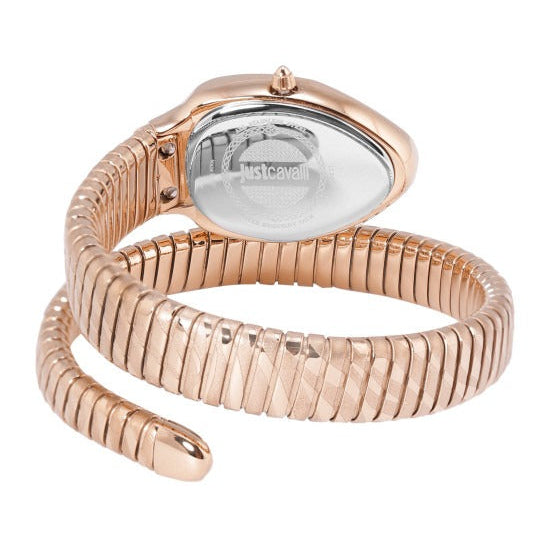 Just Cavalli Taglio White Dial Rose Gold Steel Strap Watch for Women - JC1L225M0055