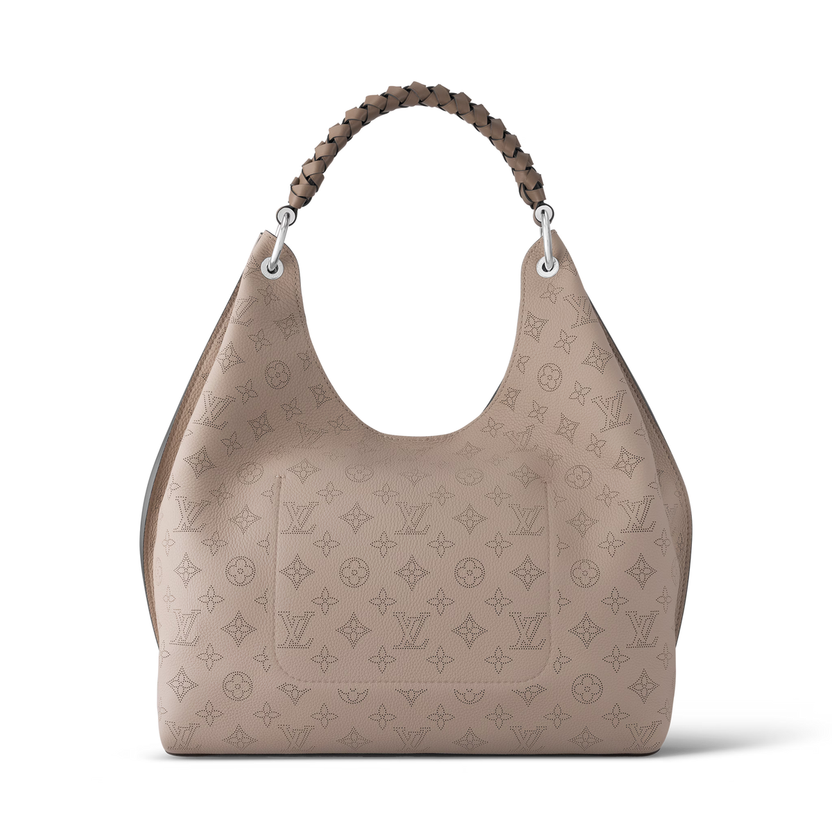 Louis Vuitton Mahina Leather Carmel Hobo Bag - Beige Galet