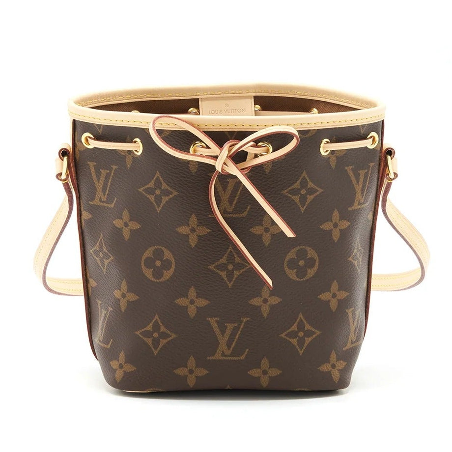 Louis Vuitton Monogram Canvas Nano Noe Bucket Bag - Dark Brown