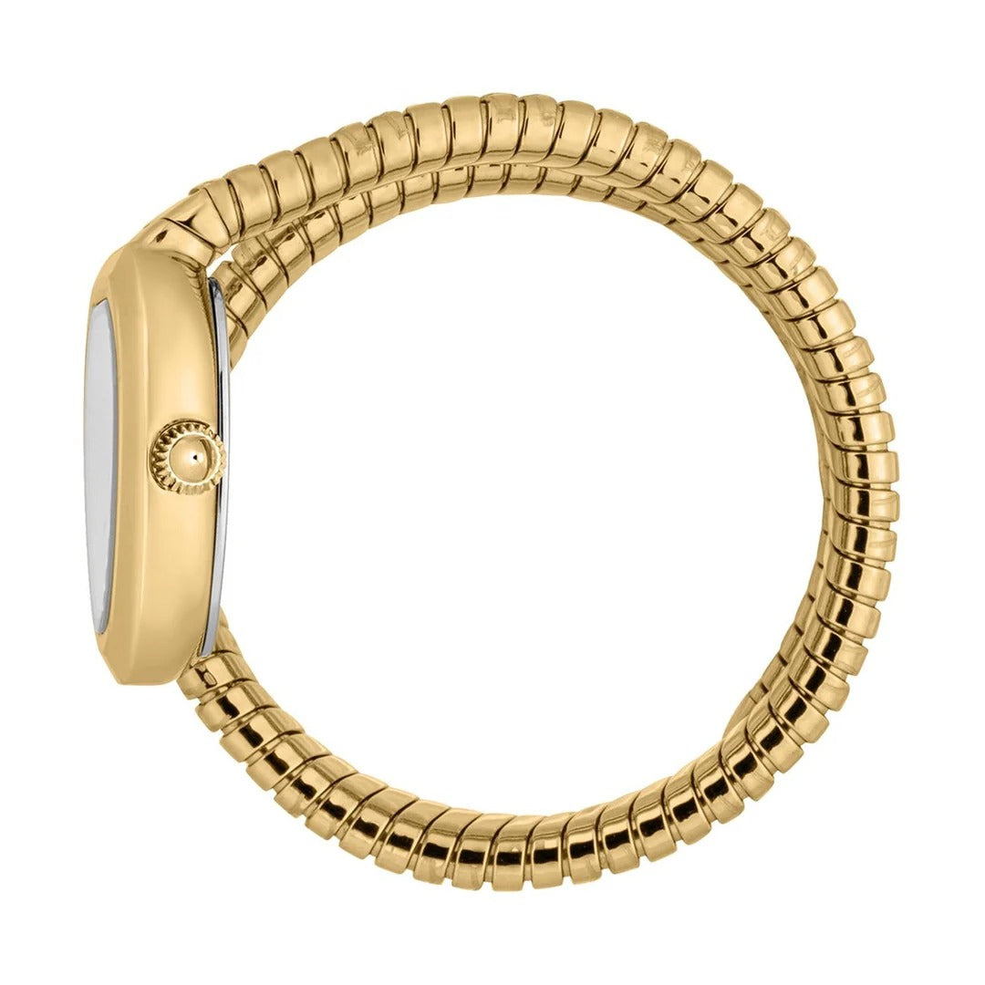 Just Cavalli Aversa Silver Dial Gold Steel Strap Watch for Women - JC1L222M0025