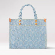 Louis Vuitton Monogram Denim Let Go PM Tote Bag – Sky Blue