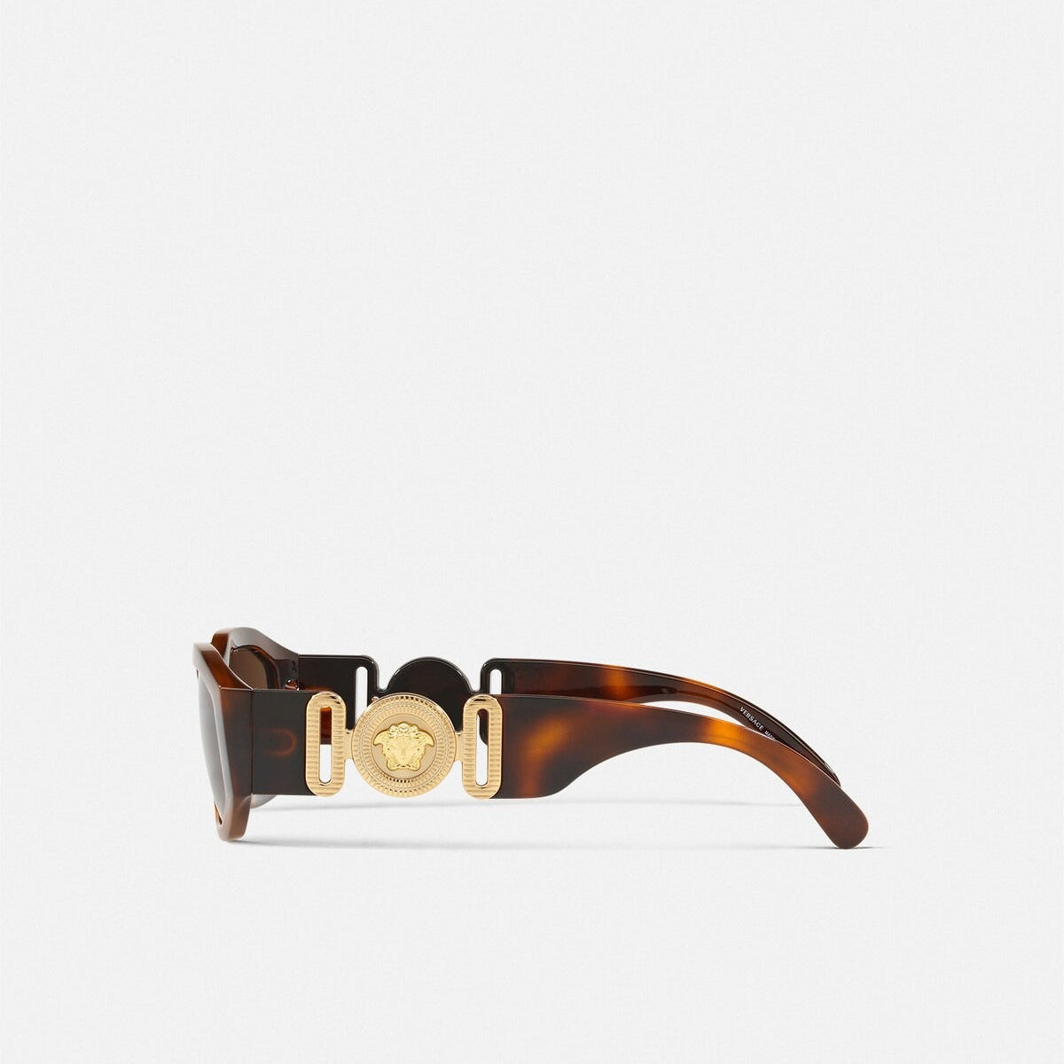 Versace Women Rectangular Frame Tortoise Sunglasses