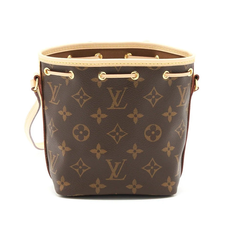 Louis Vuitton Monogram Canvas Nano Noe Bucket Bag - Dark Brown