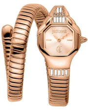 Just Cavalli Brillante Rose Gold Dial Rose Gold Steel Strap Watch for Women - JC1L326M0045