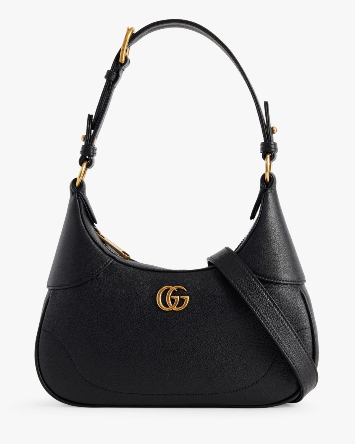Gucci Aphrodite Small Leather Shoulder Bag – Black