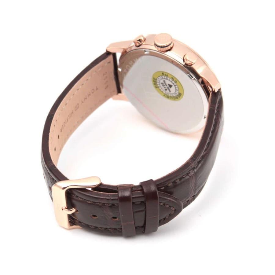 Tommy Hilfiger Aiden Quartz Blue Dial Brown Leather Strap Watch for Men - 1791308