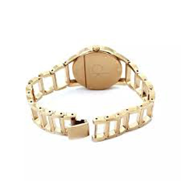 Calvin Klein Stately White Dial Gold Steel Strap Watch for Women - K3G2352W
