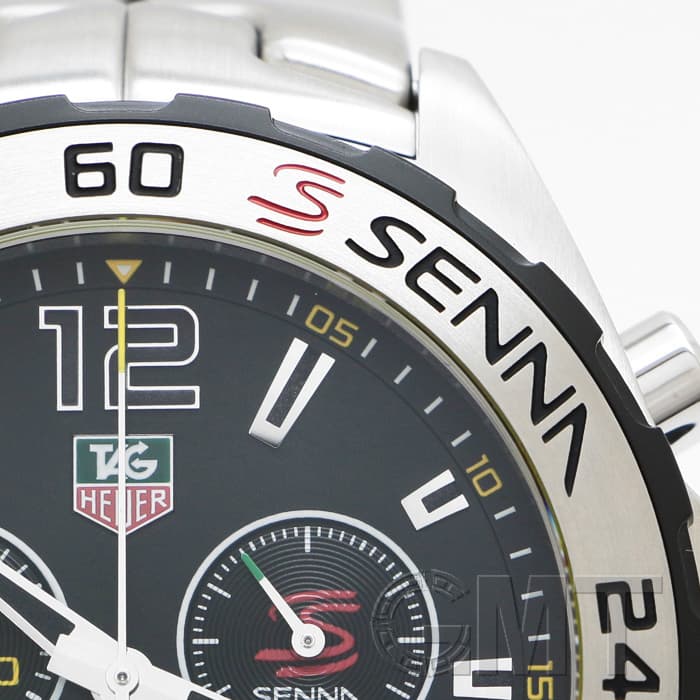 Tag Heuer Formula 1 Senna Limited Edition Chronograph Black Dial Silver Steel Strap Watch for Men - CAZ1013.BA0883