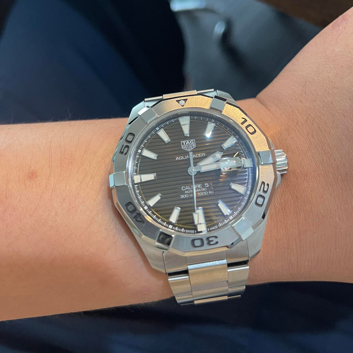 Tag Heuer Aquaracer Brown Sunray Dial Watch for Men - WAY2018.BA0927