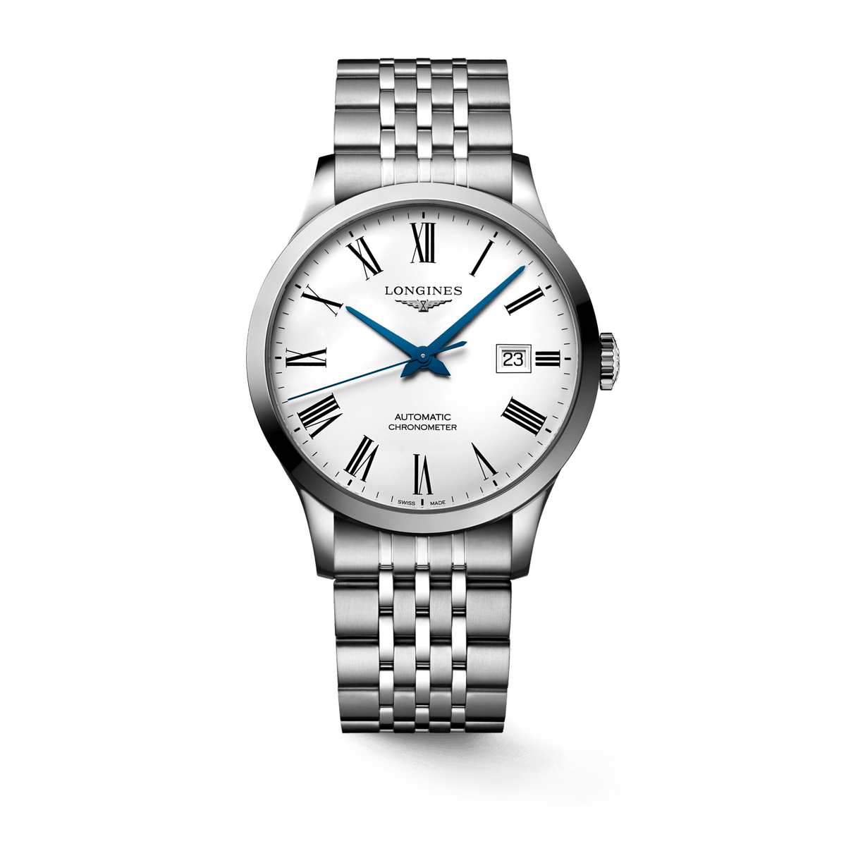 Longines Record Automatic Stainless Steel 40mm Watch for Men - L2.821.4.11.6