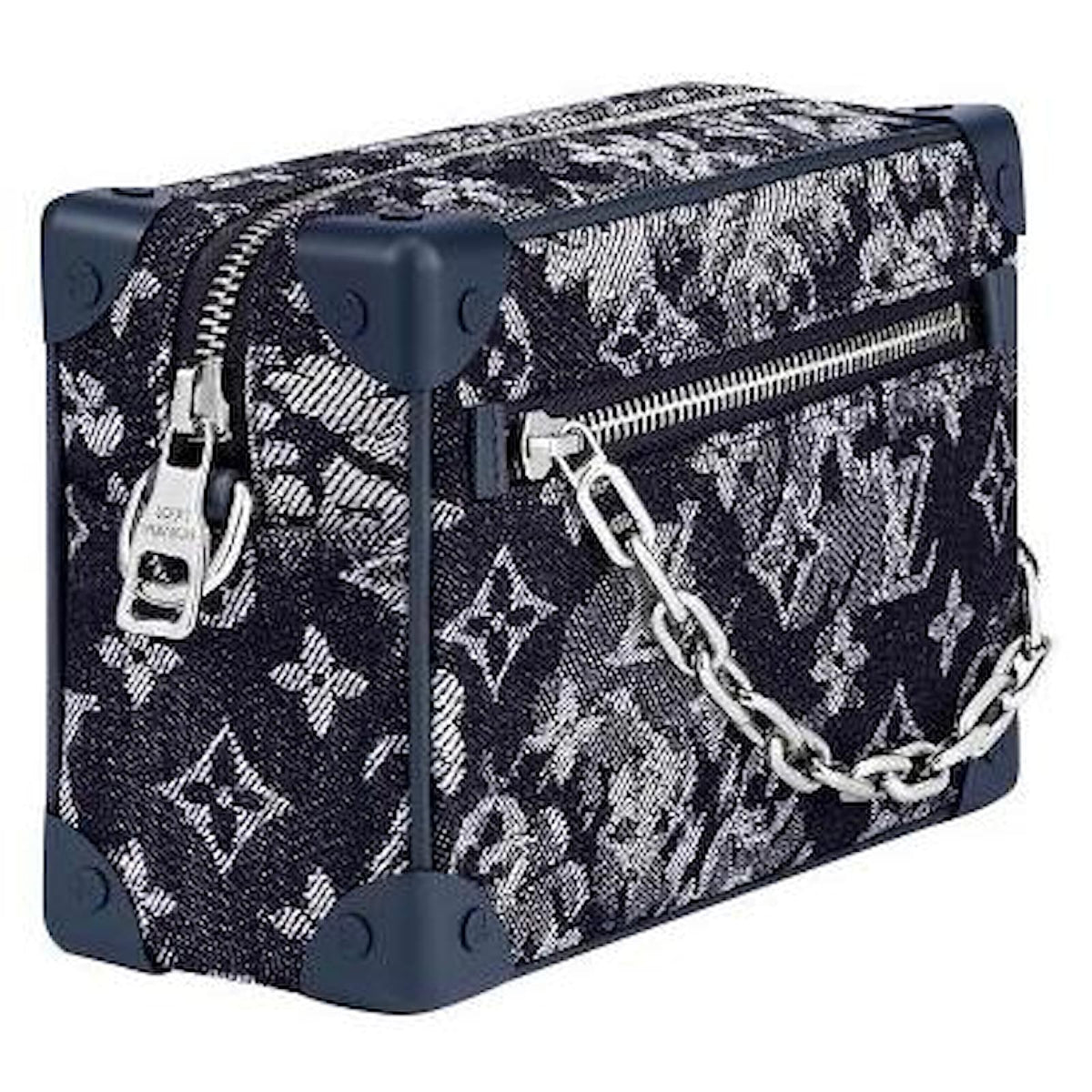 Louis Vuitton Monogram Tapestry Trunk Bag - Blue