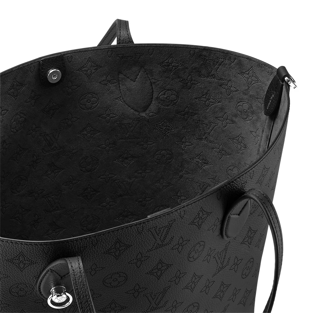Louis Vuitton Monogram Mahina Blossom MM Shoulder Bag - Black