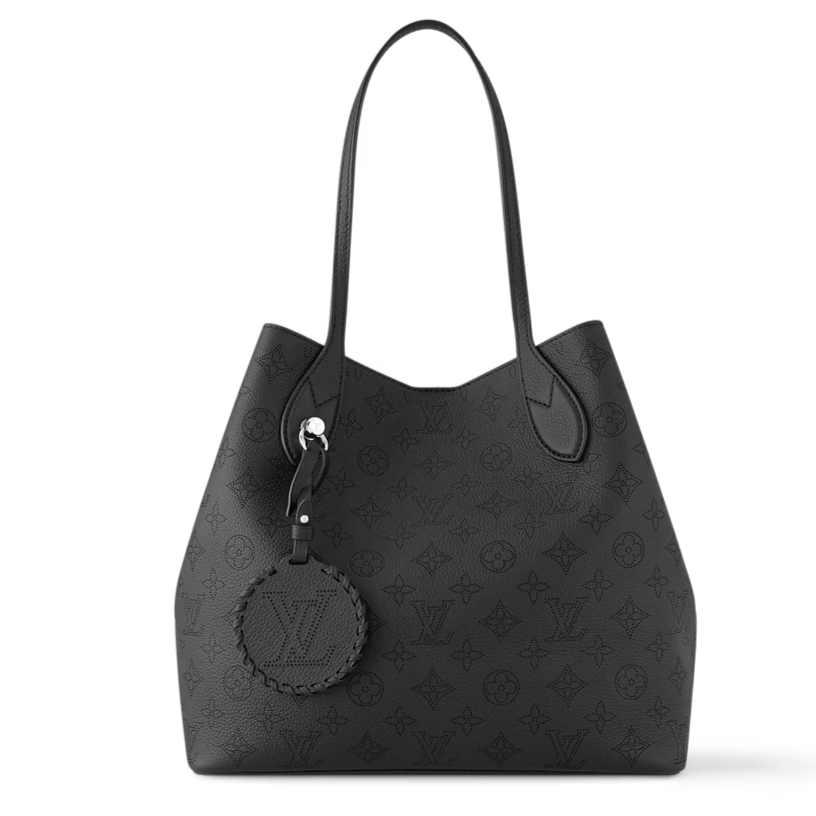 Louis Vuitton Monogram Mahina Blossom MM Shoulder Bag - Black
