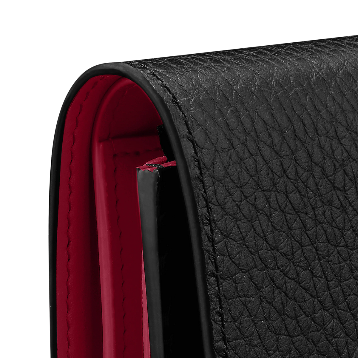 Louis Vuitton Capucines Compact Wallet - Black Rose