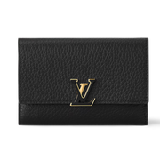 Louis Vuitton Capucines Compact Wallet - Black Rose
