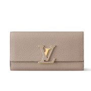 Louis Vuitton Taurillon Leather Capucines Wallet - Galet